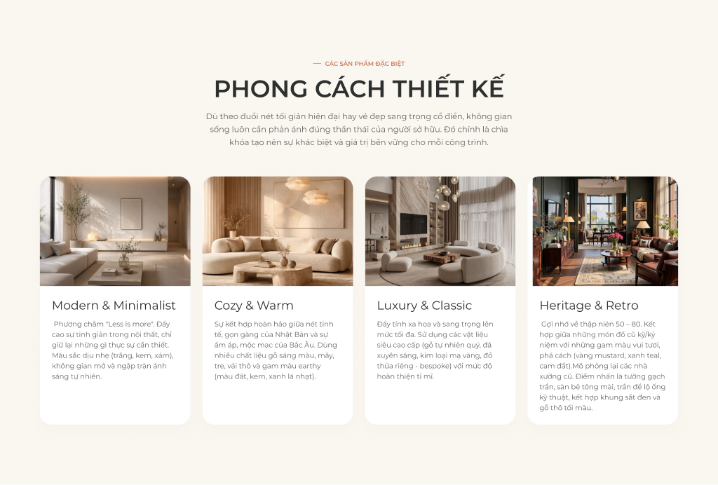Khám Phá Phong Cách Thiết Kế Nội Thất Hiện Đại & Tối Giản (Modern Minimalist)